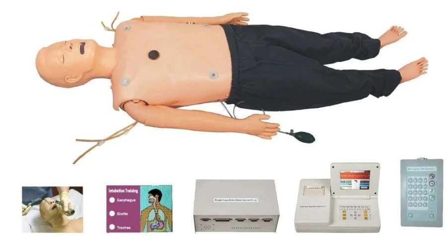 Educational Manikin for CPR, Intubation, and Defibrillator Use, Model 4