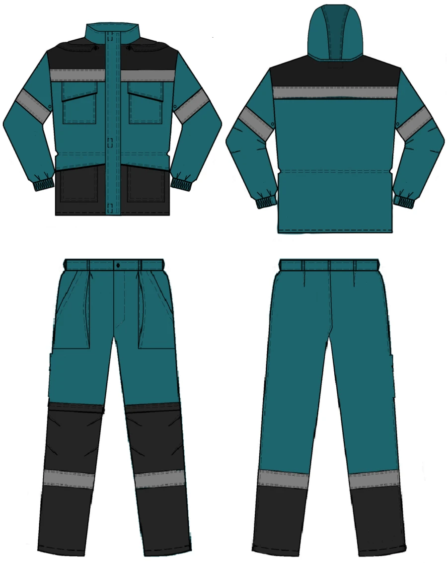 Women's Protective Suit (Jacket and Pants) for Industrial Use