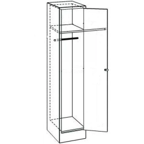 Durable Metal Clothing Cabinet TV-MShDO-1.3.01