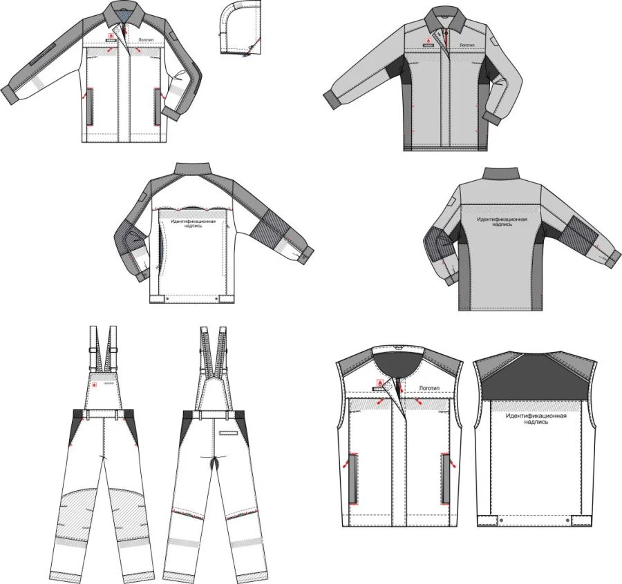 Women's Special Protective Clothing Set for Transneft Workers