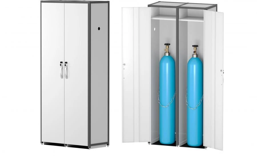 Metal Storage Cabinet for Gas Cylinders, Series SHDB