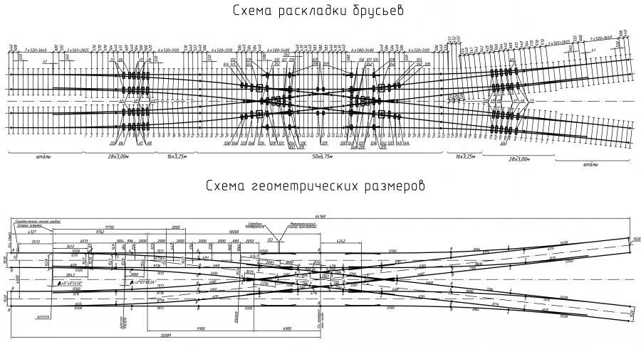 Crossing Switch for Metro Tracks - Sharp Assembly Type R50