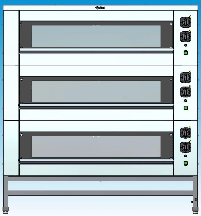 Electric Baking Cabinet with Steam Humidification Function ЭШП-3КП 3EN Optima