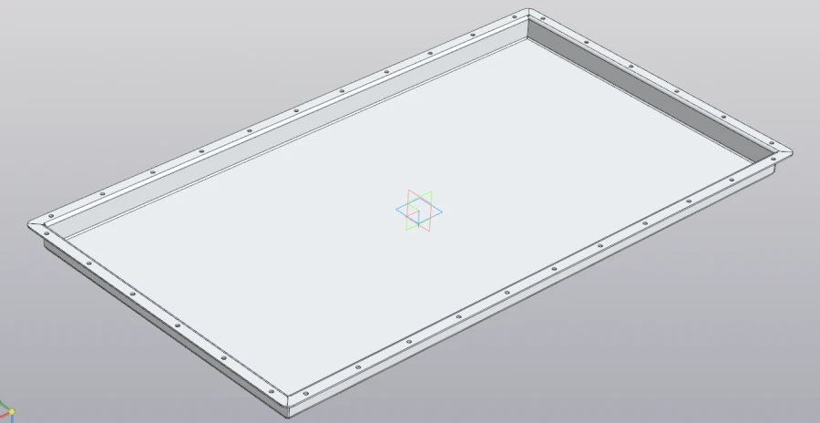 Aluminum Cover for Battery Block RSBG.735412.005