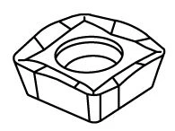 Carbide Insert KB15-0420-BPW M20P for High Feed Milling