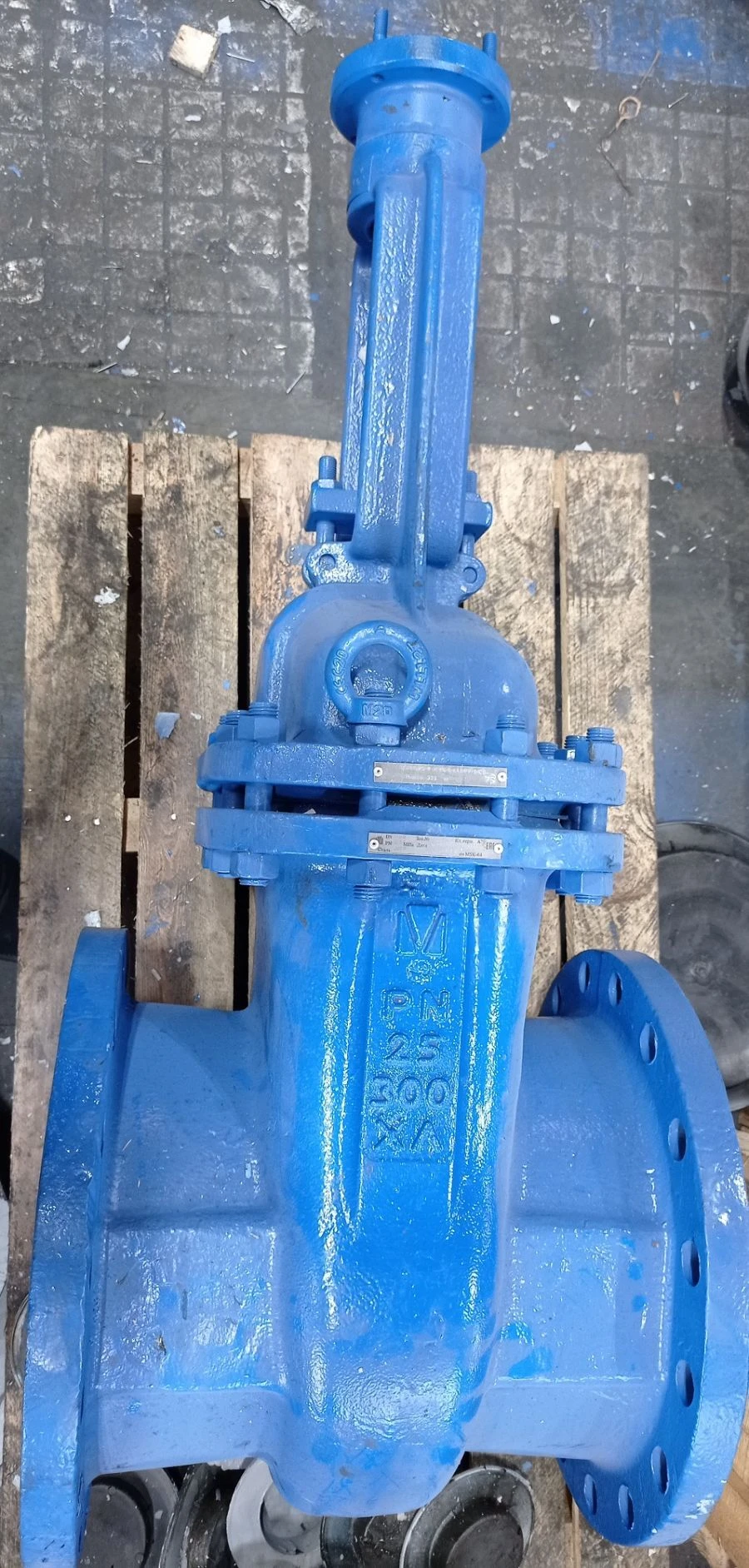 Steel Wedge Gate Valve with Rising Stem for PN 2.5 MPa DN 300