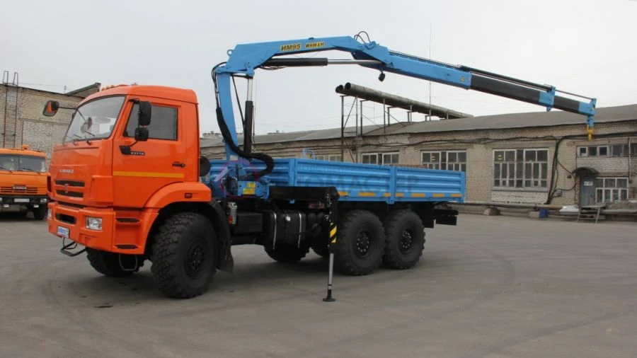 Бортовой автомобиль с КМУ, модификация 578257 на базе шасси КАМАЗ-65115-А5