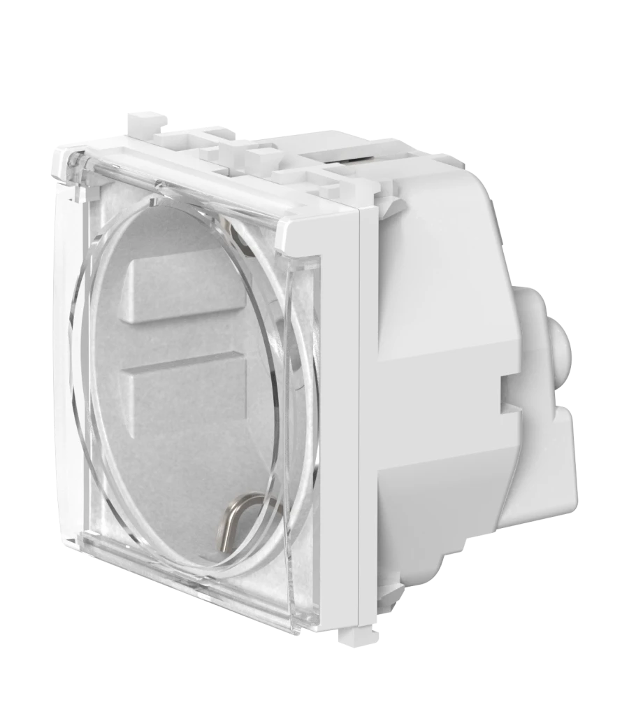 Antibacterial Wall Socket with Grounding 16A, 250V, White, Model A74103.0T