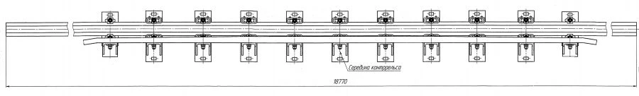 Cross Rail with Counter Rail for Switches Project N01.001.4000.00-01