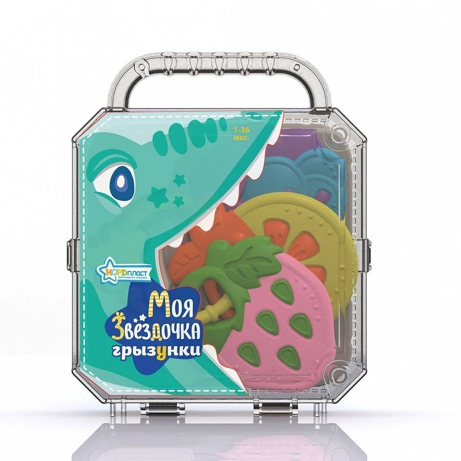 Colorful Fruit Teethers for Babies - Set of 3 Crocodile Design