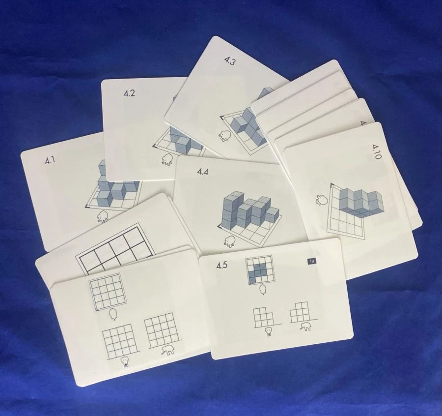 Task Cards for Unpainted Wooden Cubes Set No. 4