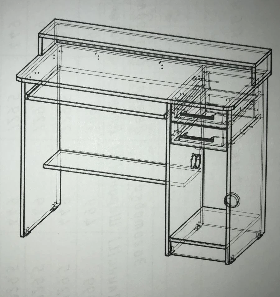 Wooden Computer Desk for Educational Institutions