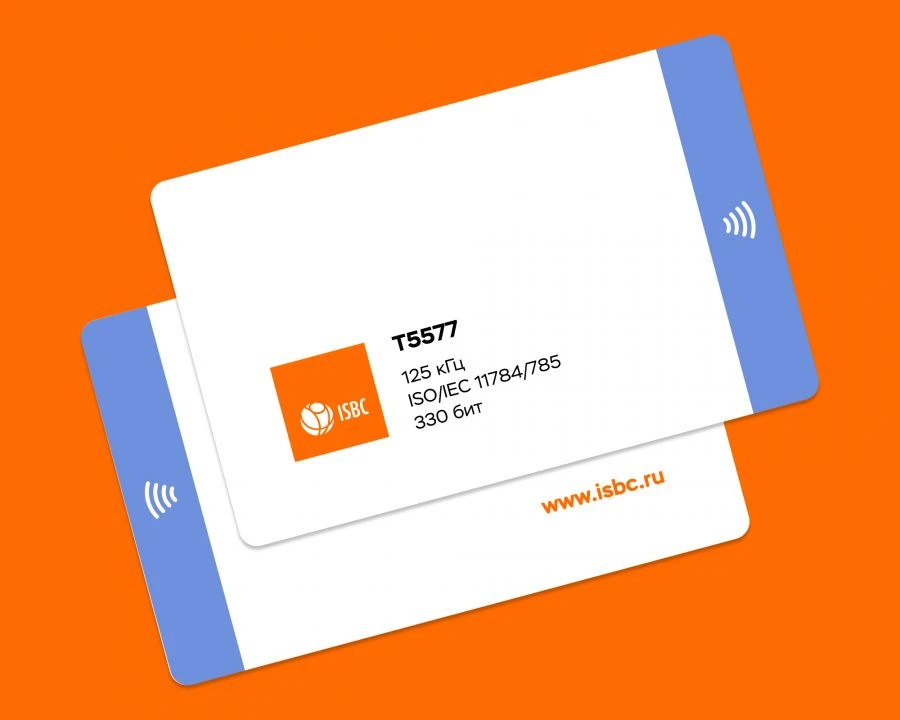 Smart Card ISBC® with Integrated T5577 Microchip