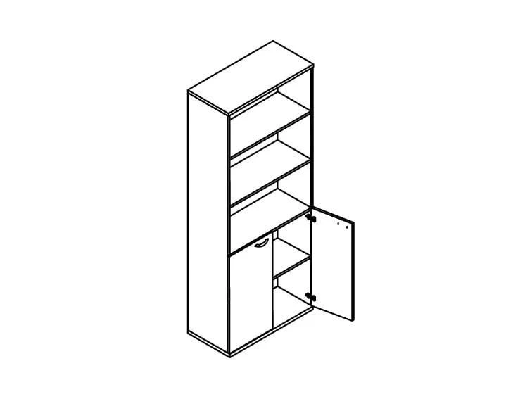 Wooden Document Storage Cabinet