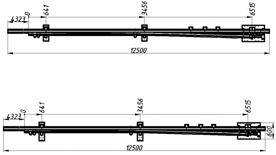 R50 Type Rail with Spike Mark 1/11-1/9