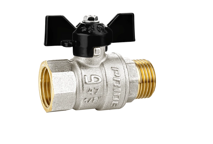 LD Pride Brass Ball Valve 47.15.V-N.B for Liquid and Gas Control