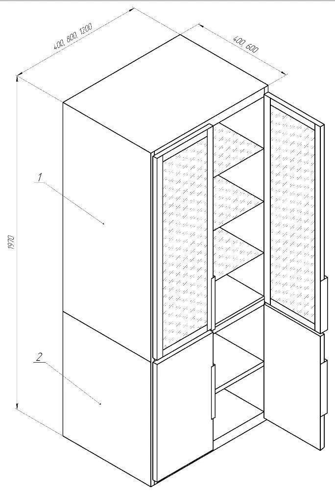Laboratory Cabinet for Glassware Storage ML-SHP
