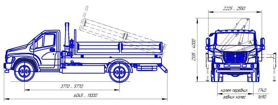 Diesel Dump Truck Over 3.5T to 20T Type 47192 Modification 47195N