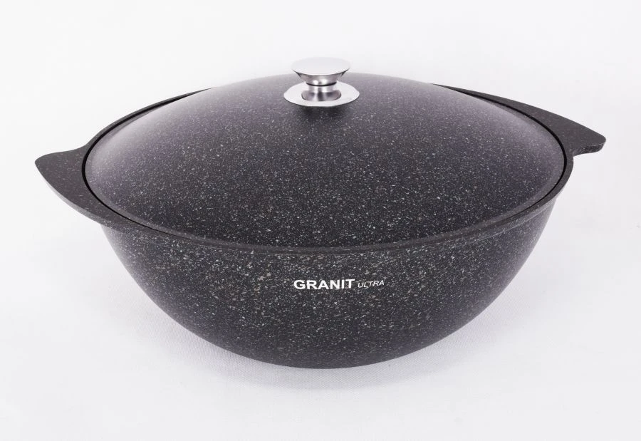 Aluminum Cast Plov Pot 9L with Non-Stick Coating - Kukmara Granit Ultra