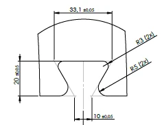 Steel Gasket Segment for Wind Turbine Generator 20-031128