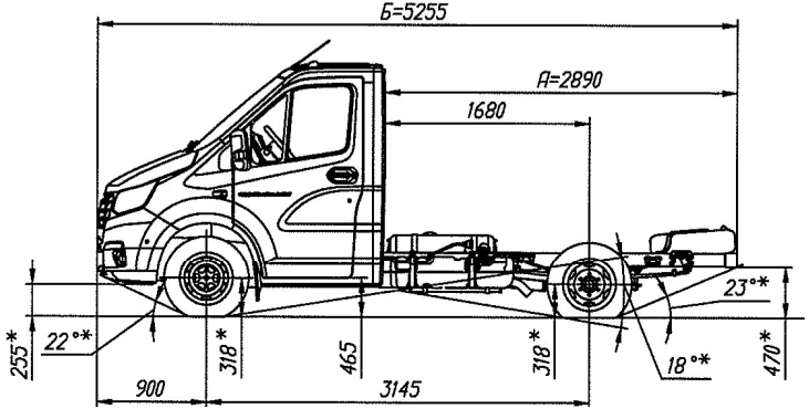 GAZelle NN Chassis A21R25 Dual-Fuel Engine (Gasoline/LPG)