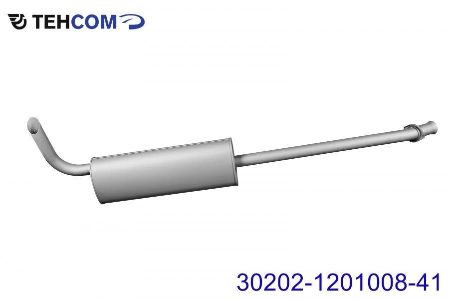 Exhaust Silencer with Tailpipe for Gazelle Vehicles, Model 30202-1201008-41
