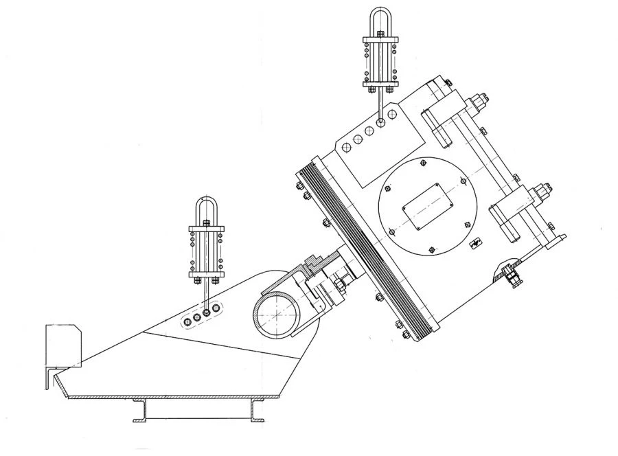 Vibratory Feeder for Discharging and Dehydrating Materials PVB-2