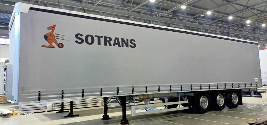 SOTRANS WALLAROO MZSSC3 SC3-1 Version 11 Semi-Trailer with Cones and Curtain Mechanism