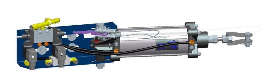 Pneumatic Door Actuator for Vehicles 40M1R63/116T1B005