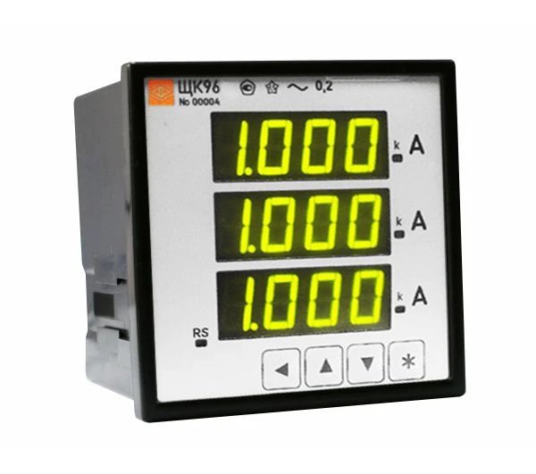 Digital Panel Meter for AC Current, Voltage, and Frequency - SHK96
