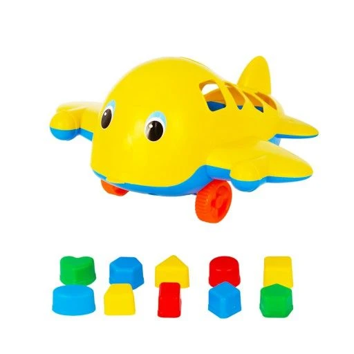 Whale Airplane Toy with 10 Logical Shapes