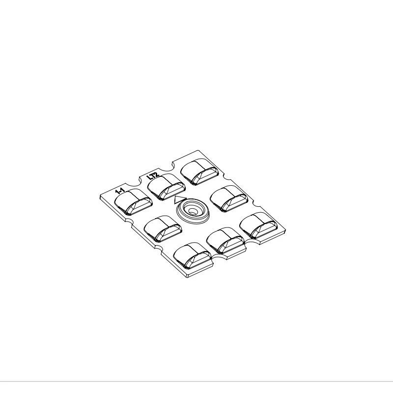 LED Lens for AMT-ST-50x50-3535(8)-T2M-PC Light Fixtures