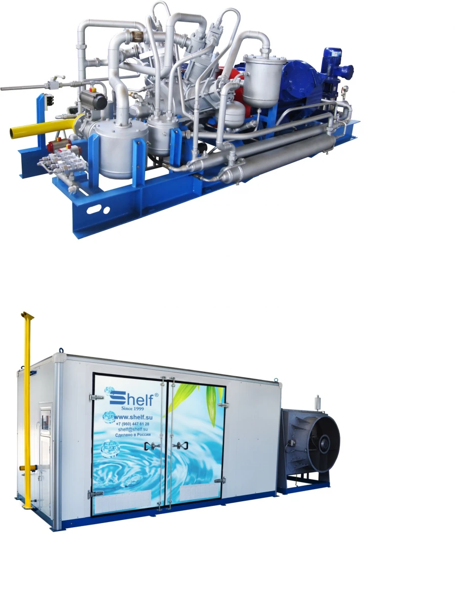 Shelf Compressor Blocks for Natural Gas Compression