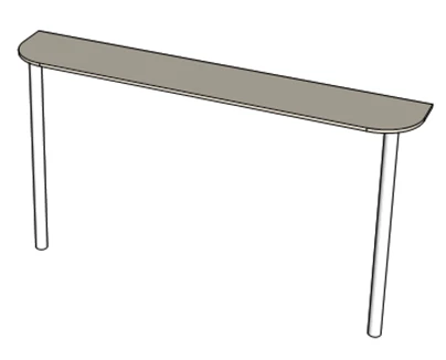 Wall-Mounted Table Made of 16mm Laminated Chipboard