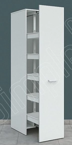 Laboratory Storage Cabinet with Pull-Out Column