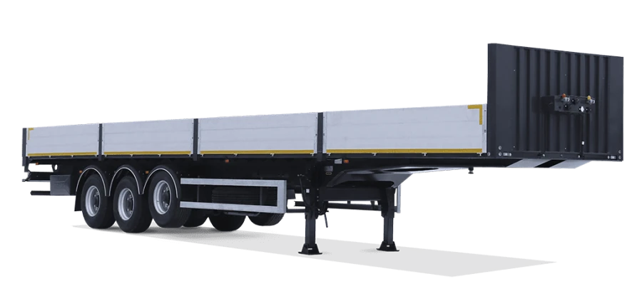 Three-Axle Open Platform Semi-Trailer without Tent and Frame, Model 871553