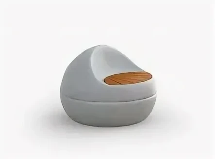 Concrete Bench "Noga" with Backrest A1033