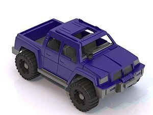 Off-Road Pickup "Typhoon" with Driver Figurine