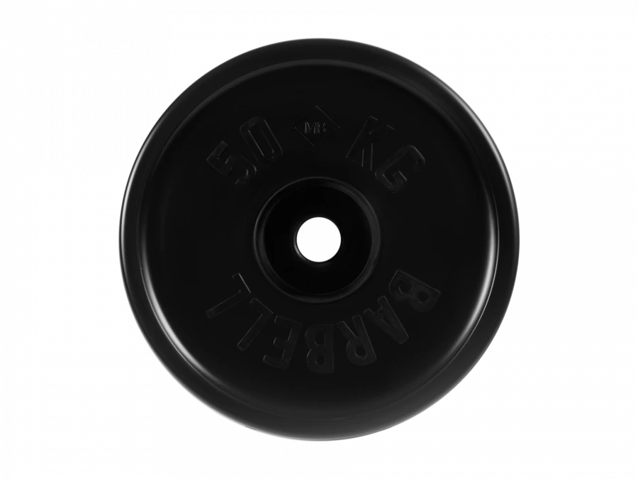 Rubber Coated Disc "Euro-Classic", Black, 51 mm, 50 kg