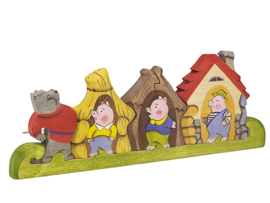 Wooden Puzzle "Three Little Pigs" 08010