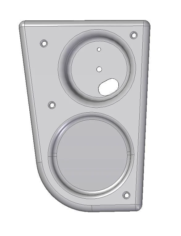 Right Upper Lantern Housing for LiAZ 529265 (Component 529265-5601136-03)