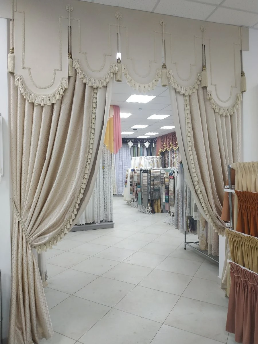 Decorative Curtains and Drapes with Lambrequins and Bed Canopies