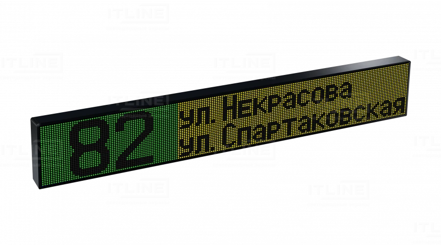Electronic Route Indicator for Public Transport ITLINE "TT6X6