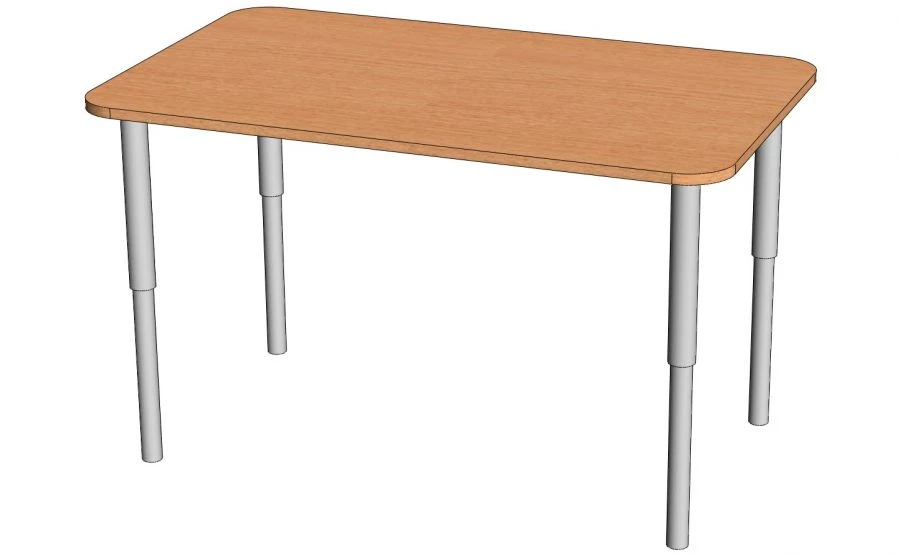 Children's Table with Adjustable Legs, Model SDN