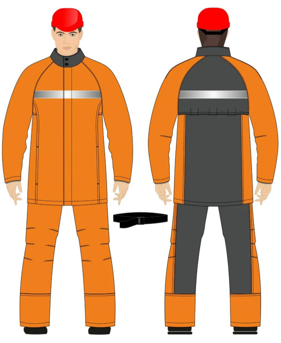 Men's Protective Suit for High Temperature and Industrial Contaminants