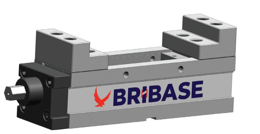 Self-Centering Modular Vise PD130 with Step Jaws BriBase