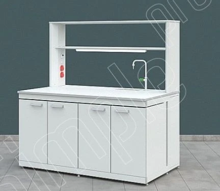 Chemical Laboratory Table with Technical Extension