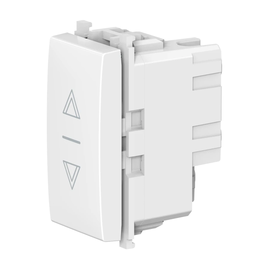 CADUCEUS ALING Experience Hidden Installation Switch for Roller Shutters, 10A, 250V~, White, Art. 72108.0
