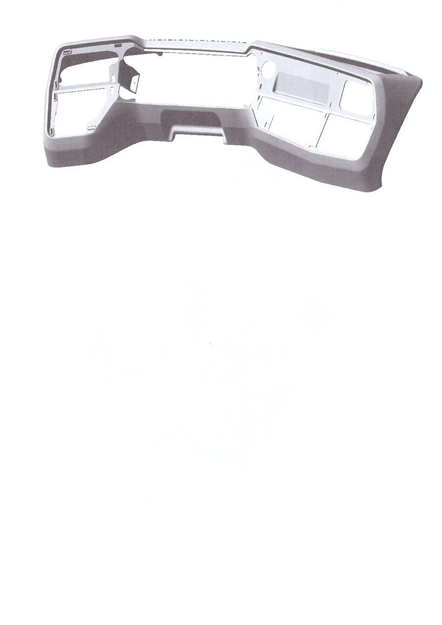 Front Dashboard Panel Extension for PAZ NG Bus 422810-5325044