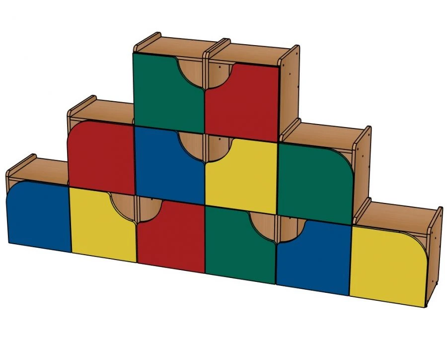 Pyramid Shelf for Preschool Activities - Model SЖ77